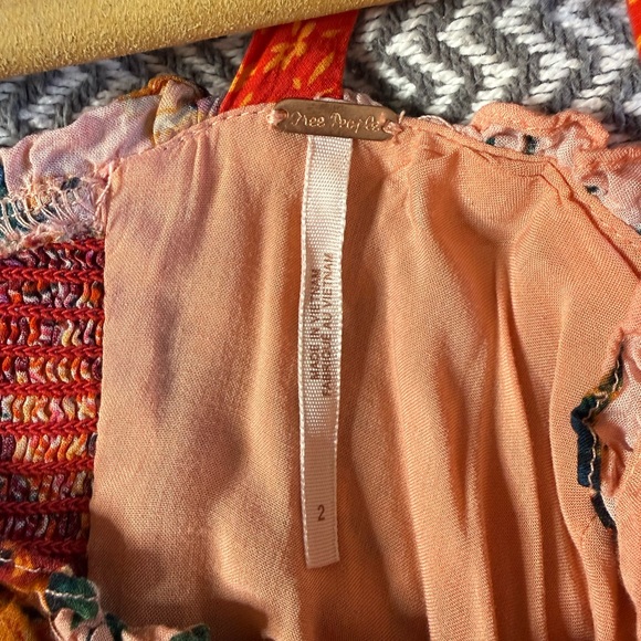 Free people lover boy floral maxi dress size 2 sundress summer cottagecore - Picture 11 of 13